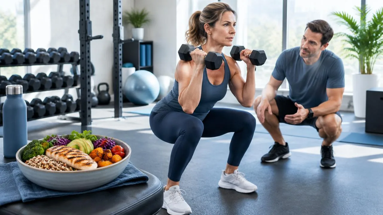 Client performing a coached resistance training session in Austin, Texas